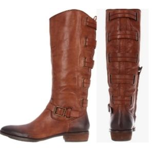 Arturo Chiang Burnished Leather Boots Size 9.5